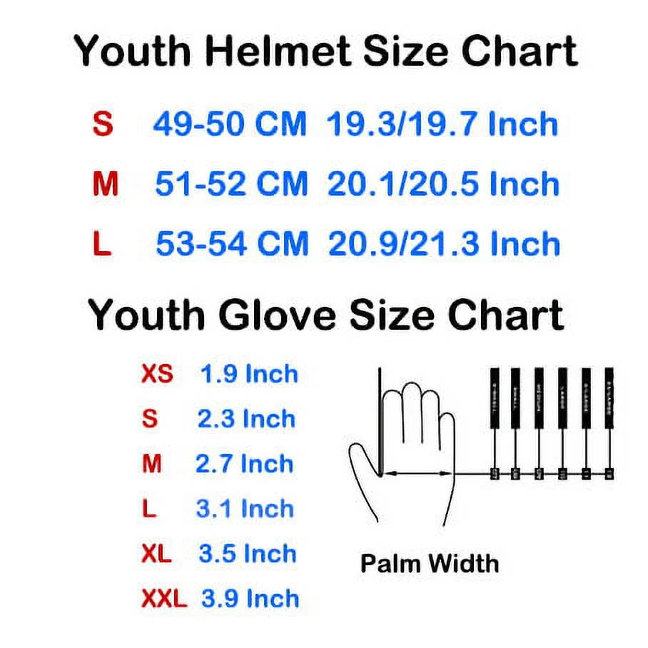 Motocross Helmet Spider Red with Goggles and Gloves M50429