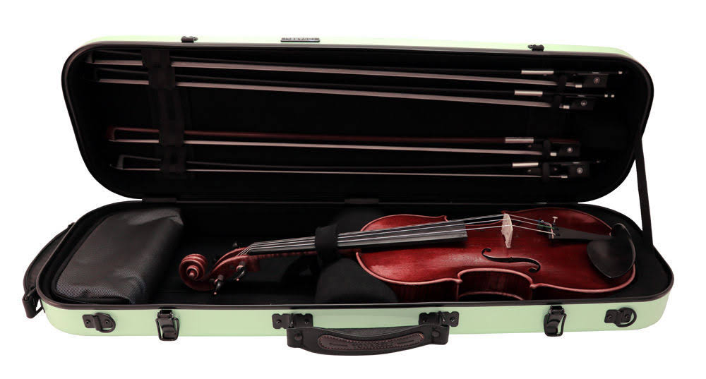 Fiberglass Oblong Lime Violin Case F22769