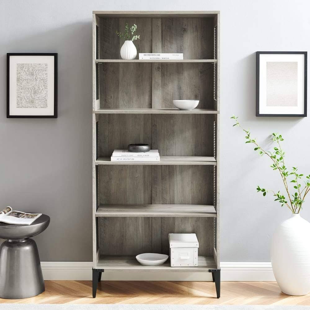 Tall Bookshelf with Mesh Sides S638