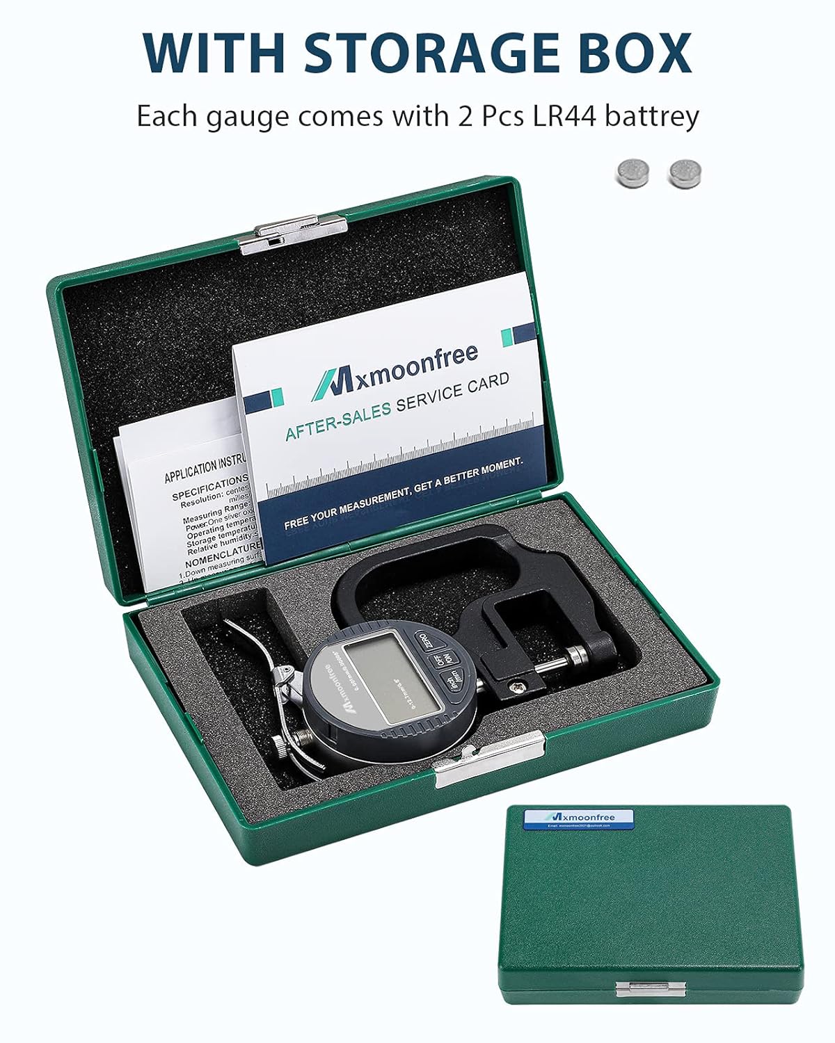 Digital Thickness Gauge 0.001mm/0.00005 0-12.7mm/0.5 Electronic Micrometer with LCD Display O4008