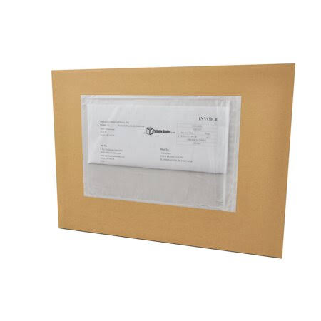 500/cs Re-closable 8x10 inch Clear Packing List Envelope Sleeves Z7848