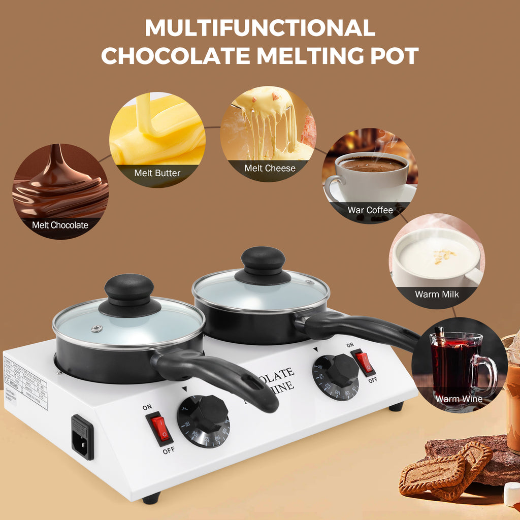 Chocolate Melting Pot, Double Pots Electric Melter D4573