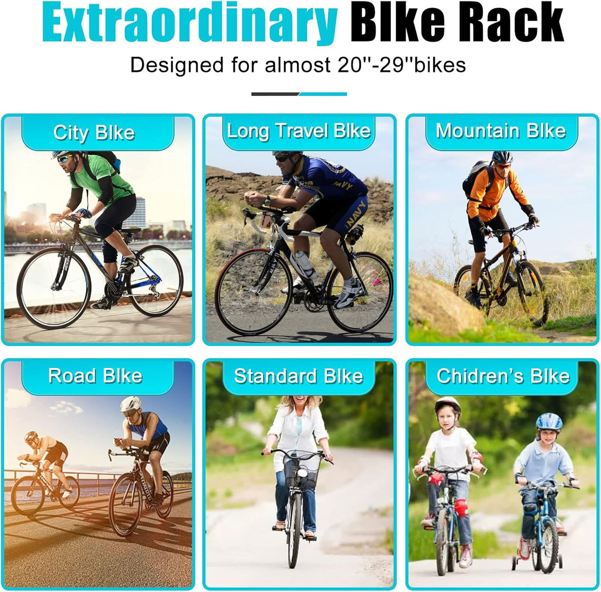 Vertical Bike Floor Stand, Adjustable Height, Pack of 2 V80766