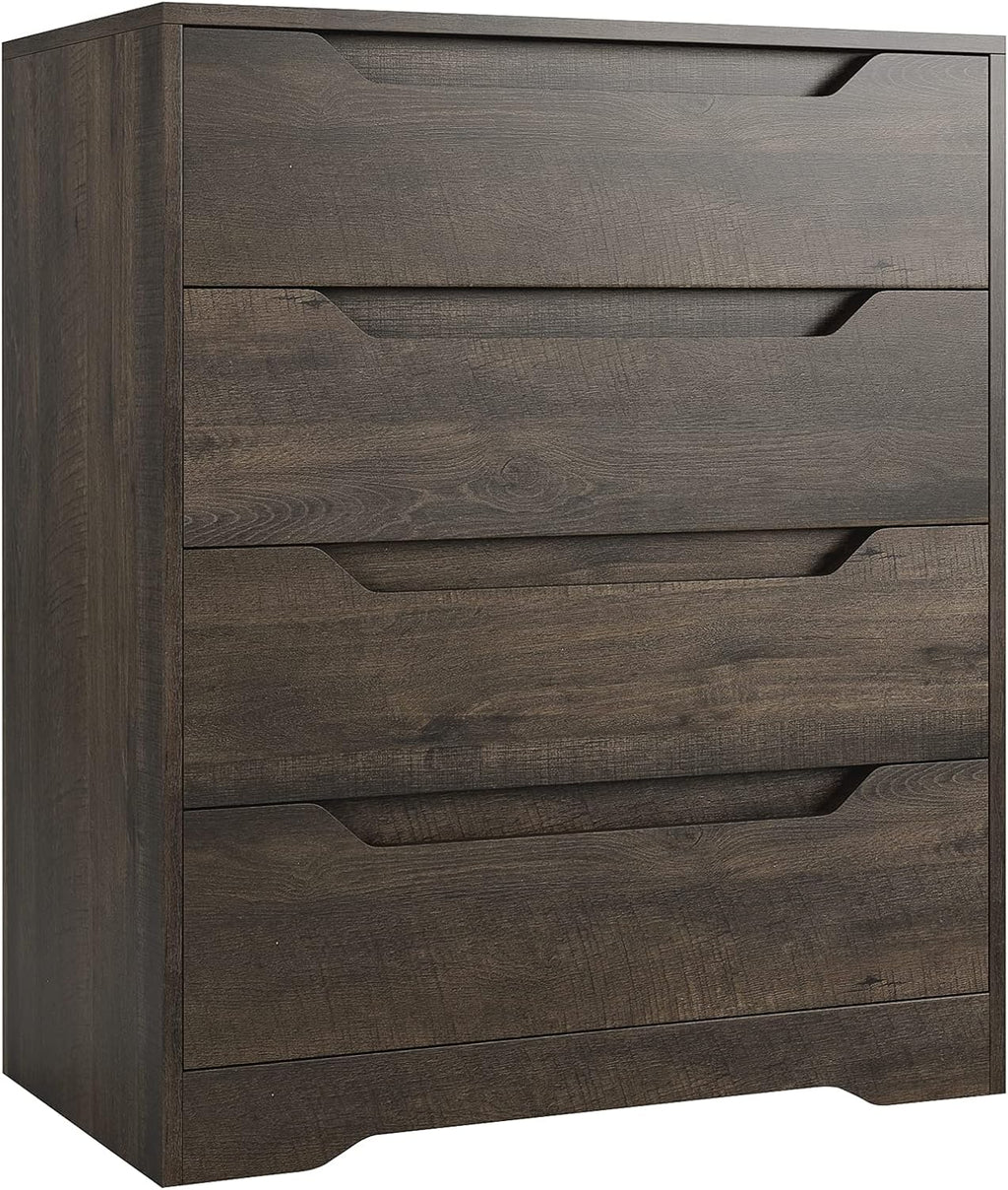 White 4 Drawer Wood Dresser with Storage V46592
