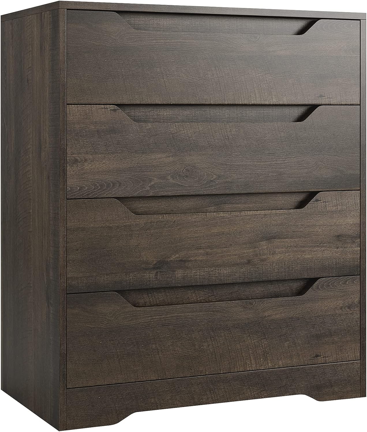 White 4 Drawer Wood Dresser with Storage V46592