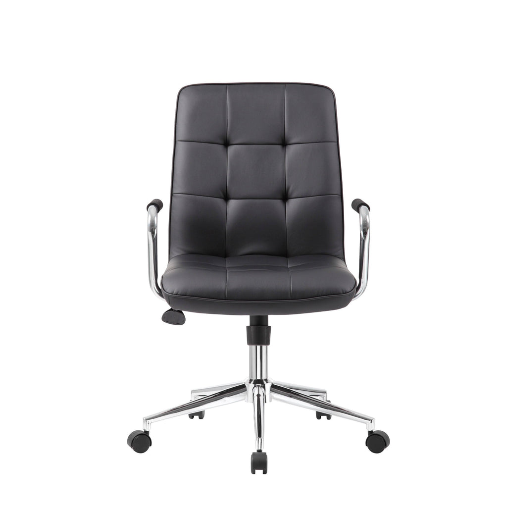 Red Faux Leather Office Chair X40858