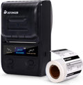 Black Portable Bluetooth Thermal Label Printer with 50x30mm Label N53772