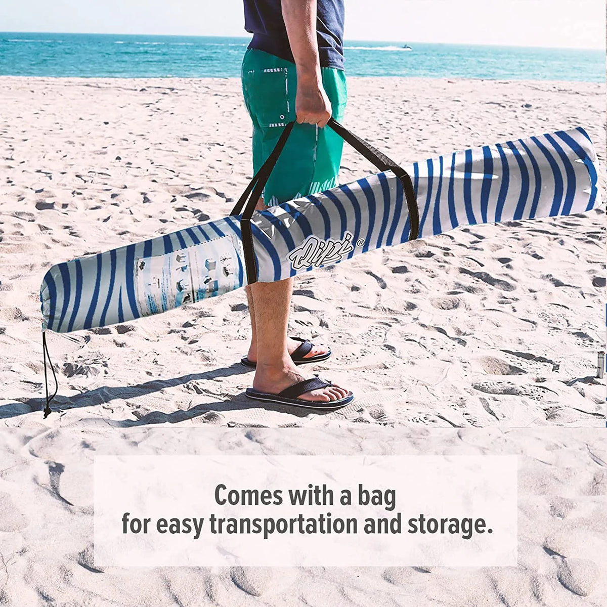 6' x 6' Waterproof Beach Shelter with Side Wall L994465