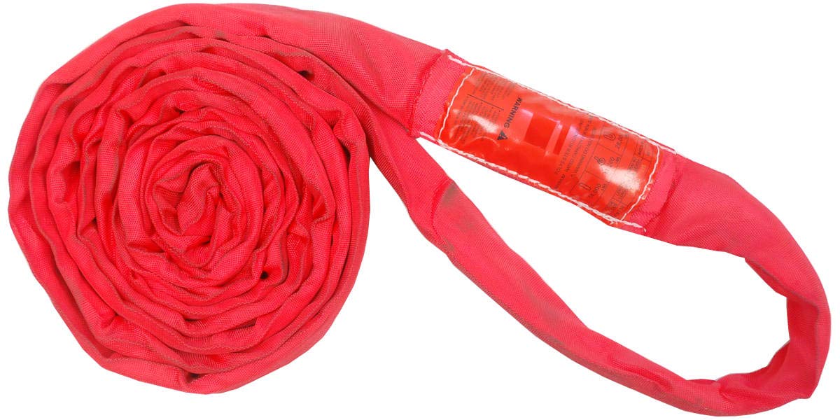 Polyester Round Sling Red 14000LBS Vertical U44045