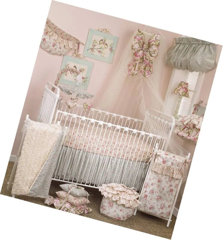 Tea Party 7 Piece Crib Bedding Set T459822