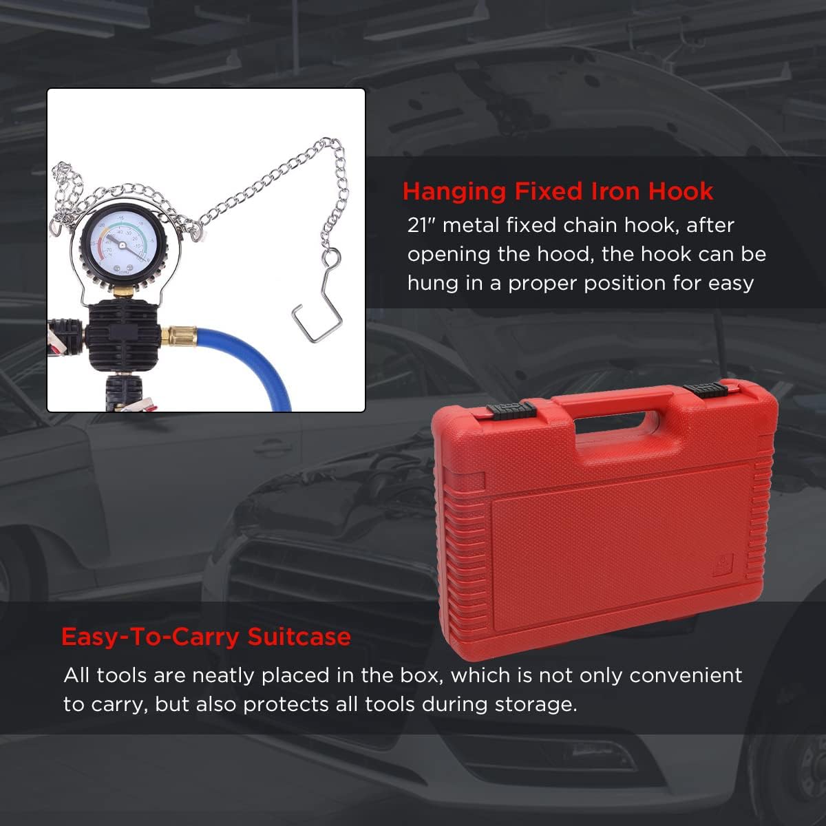 Coolant Vacuum Refill Kit with Suitcase E255