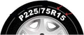 15 Inch Black 5 Lug Steel Wheel V2407