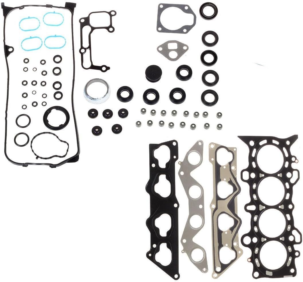 Head Gasket Set with Head Bolts Compatible with Civic DX LX 2001-2005 VTEC D17A1 1.7L Pack of 2 A850849