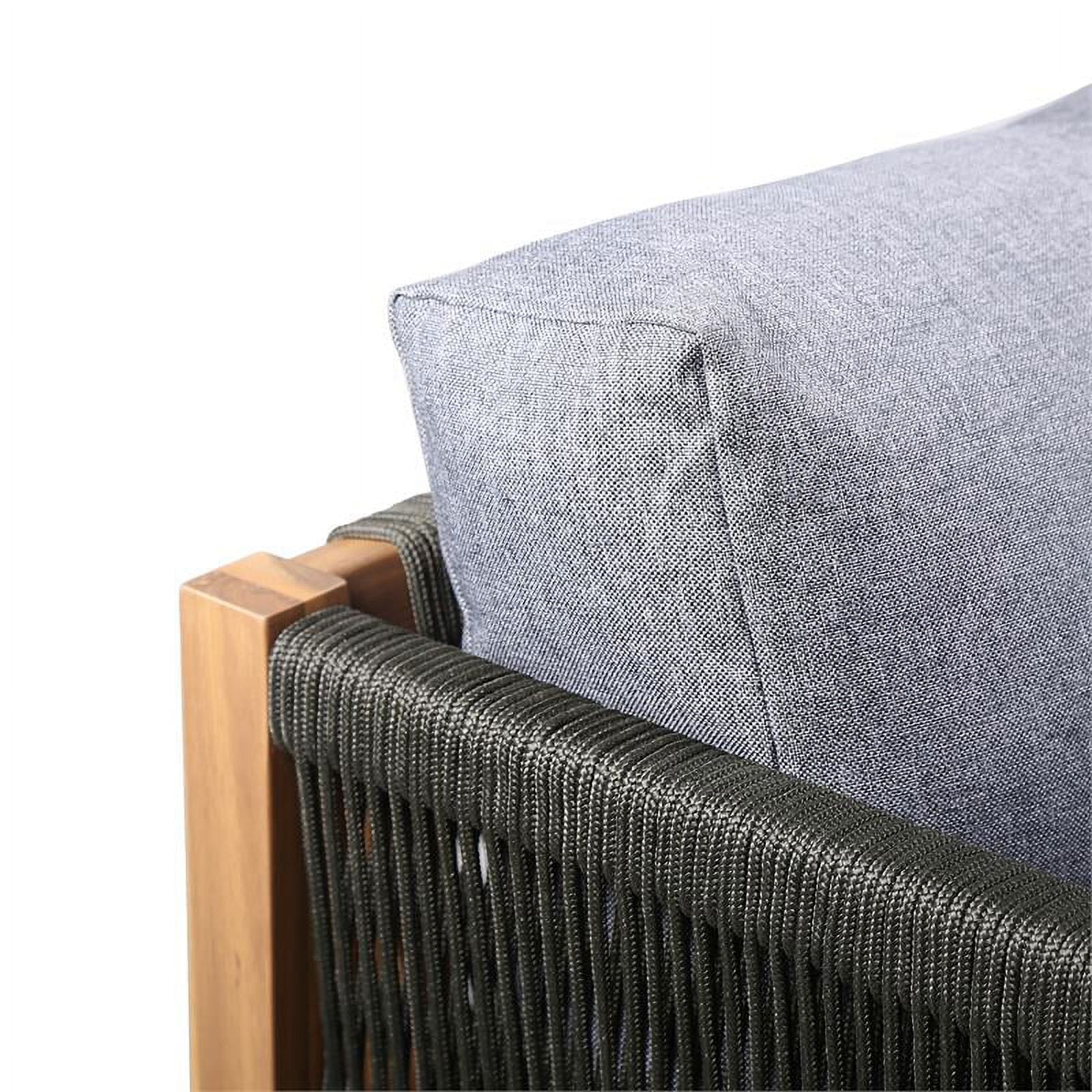 Dark Gray Polyester Fabric Outdoor Sofa I52400