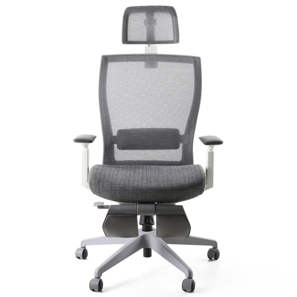 Gray Ergonomic Chair with Footrest K230