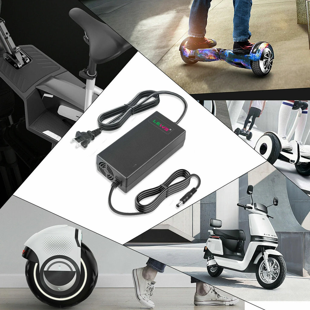 54.6V 2A Charger Adapter For 48V Li-ion Battery Ebike Electric Bike Scooter R55866