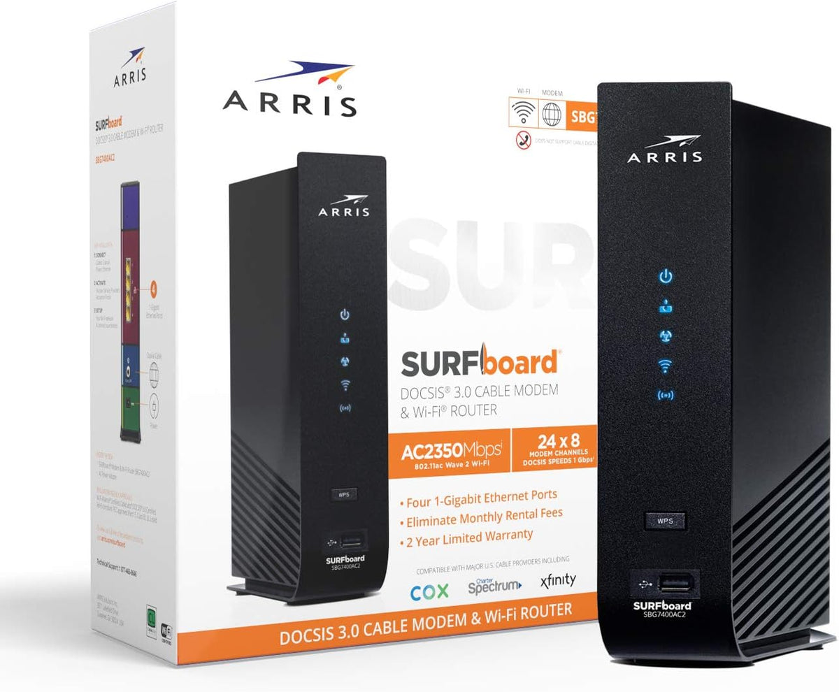 Cable Modem & AC2350 Dual-Band Wi-Fi Router, DOCSIS 3.0, 1000 Mbps H288137