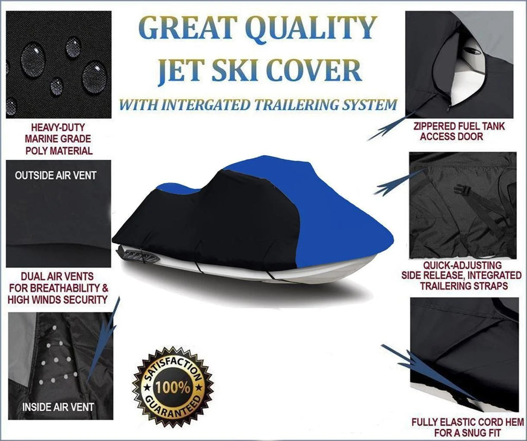 Heavy-Duty 600 D Jet Ski Watercraft Cover Q373293