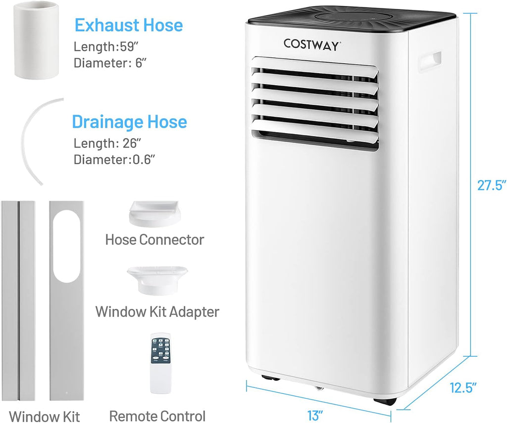 Portable Air Conditioner 10000BTU (SACC 7000 BTU) with Remote Control X96859