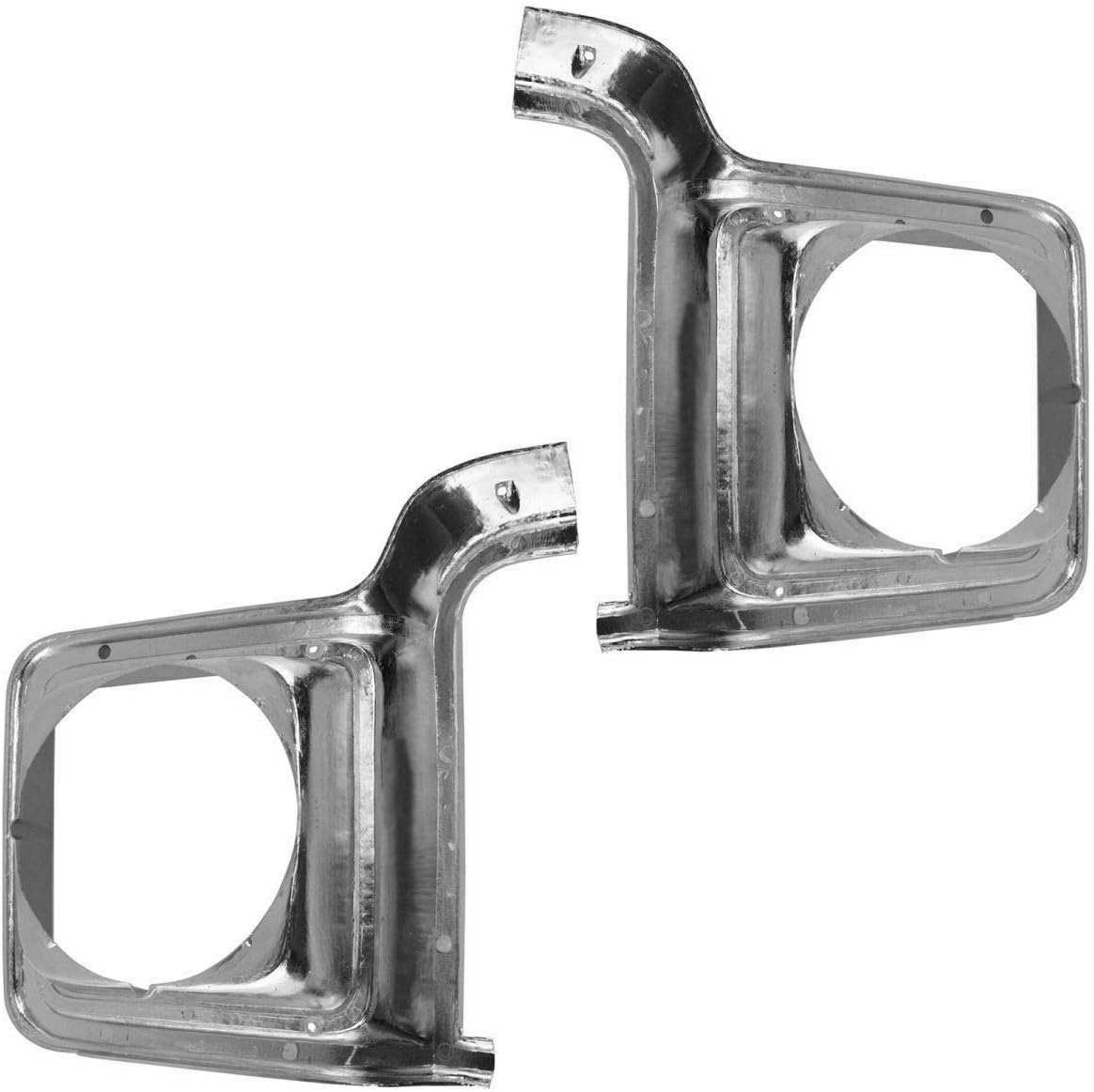 Chrome Headlight Trim Bezel Set for 1973-1978 Chevrolet GMC Pickup Truck, Pack of 2 I846711
