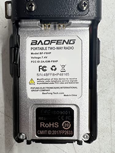 8-Watt Dual Band Two-Way Radio with Large Battery E448251