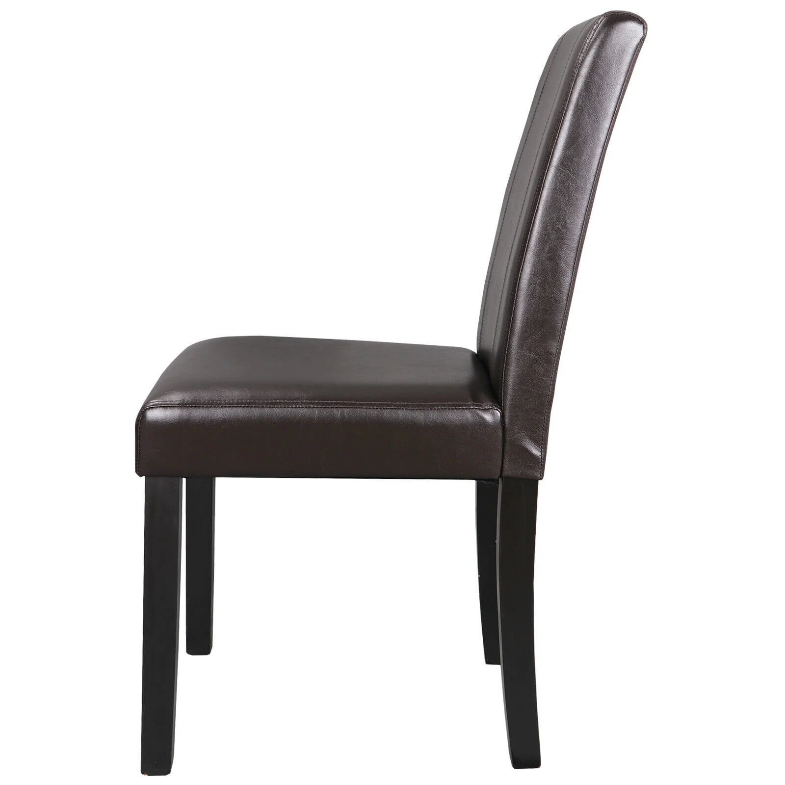 Brown Leather Backrest Dining Parson Chair G554