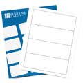 7x22 x 2.5x22 Labels, 100 Sheets, Blockout F648