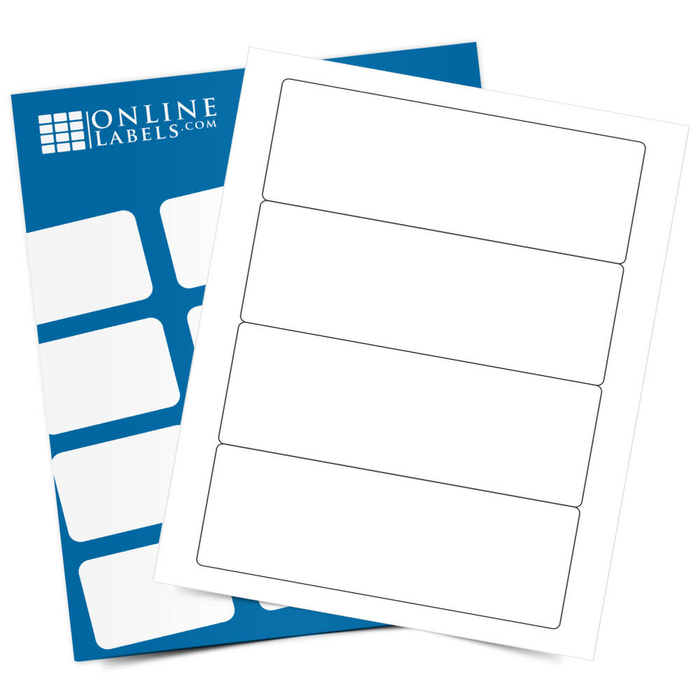 7x22 x 2.5x22 Labels, 100 Sheets, Blockout F648