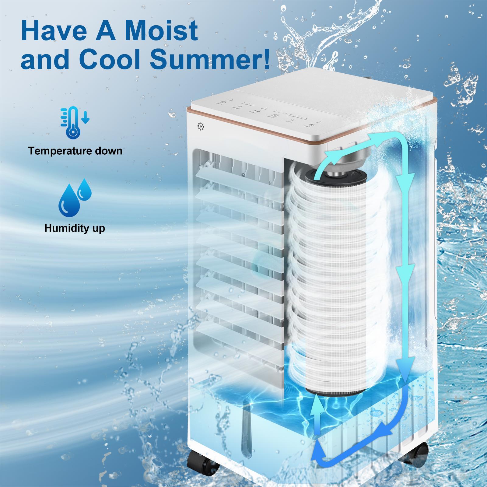 Portable Evaporative Air Cooler Fan with Remote Control T400