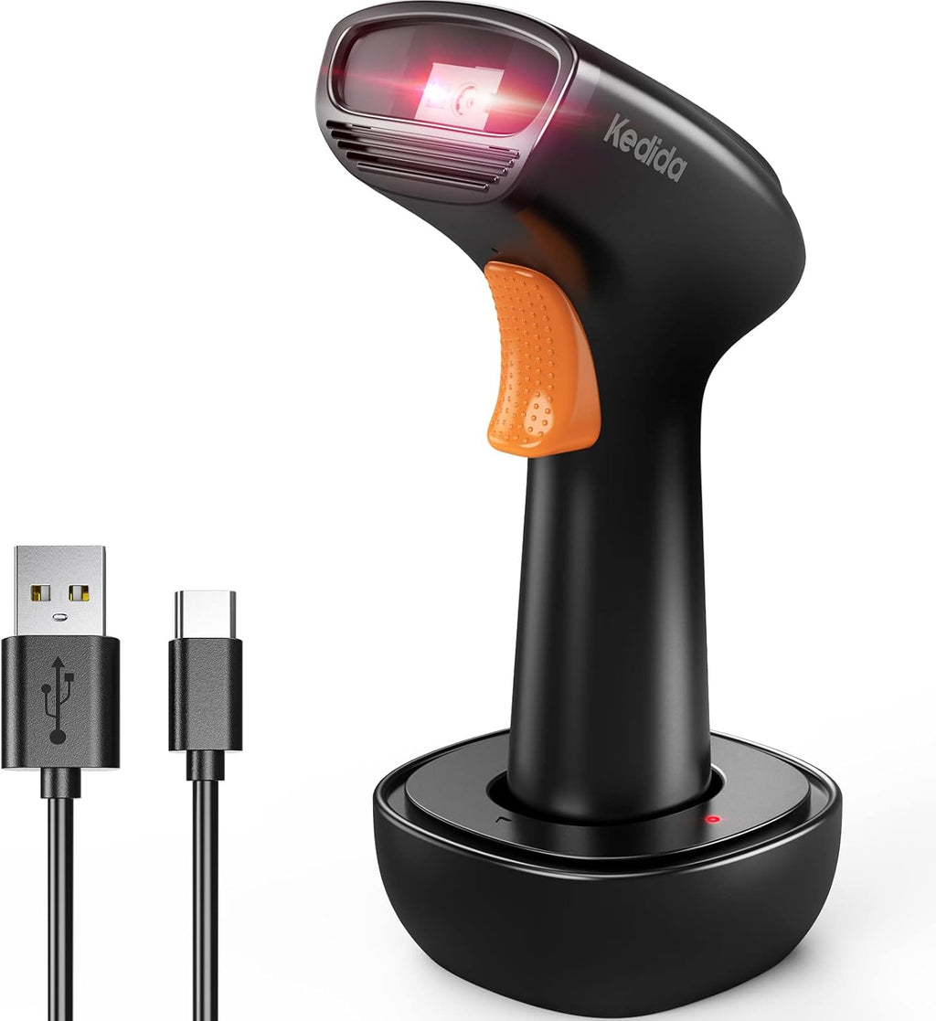 2D Wireless Barcode Scanner with Charging Cradle, Pack of 2 X879
