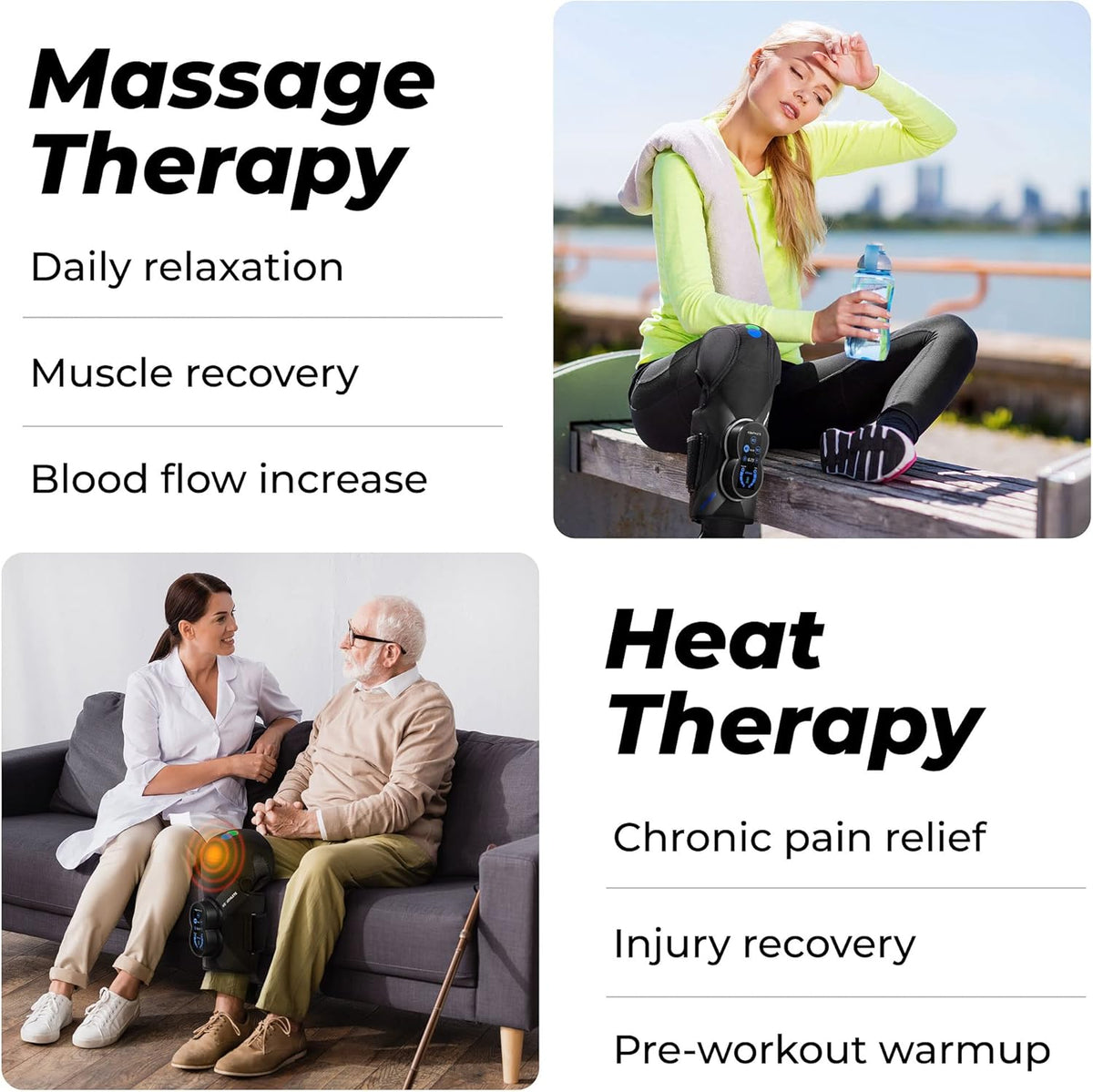 Knee Massager with Heat and Compression P7562