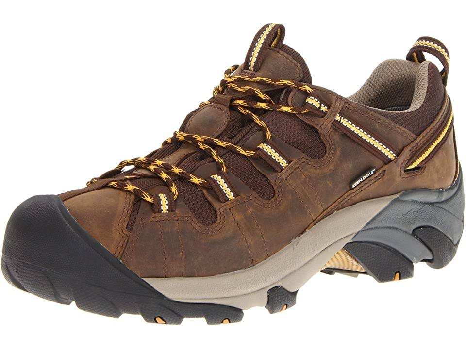 Cascade Brown Golden Yellow Men's Hiking Shoes Size 7.5 Wide L741