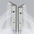 LED Shower Panel Tower System with Body Massage Jets, Rainfall Shower Head, Handheld Sprayer, Tub Spout J230