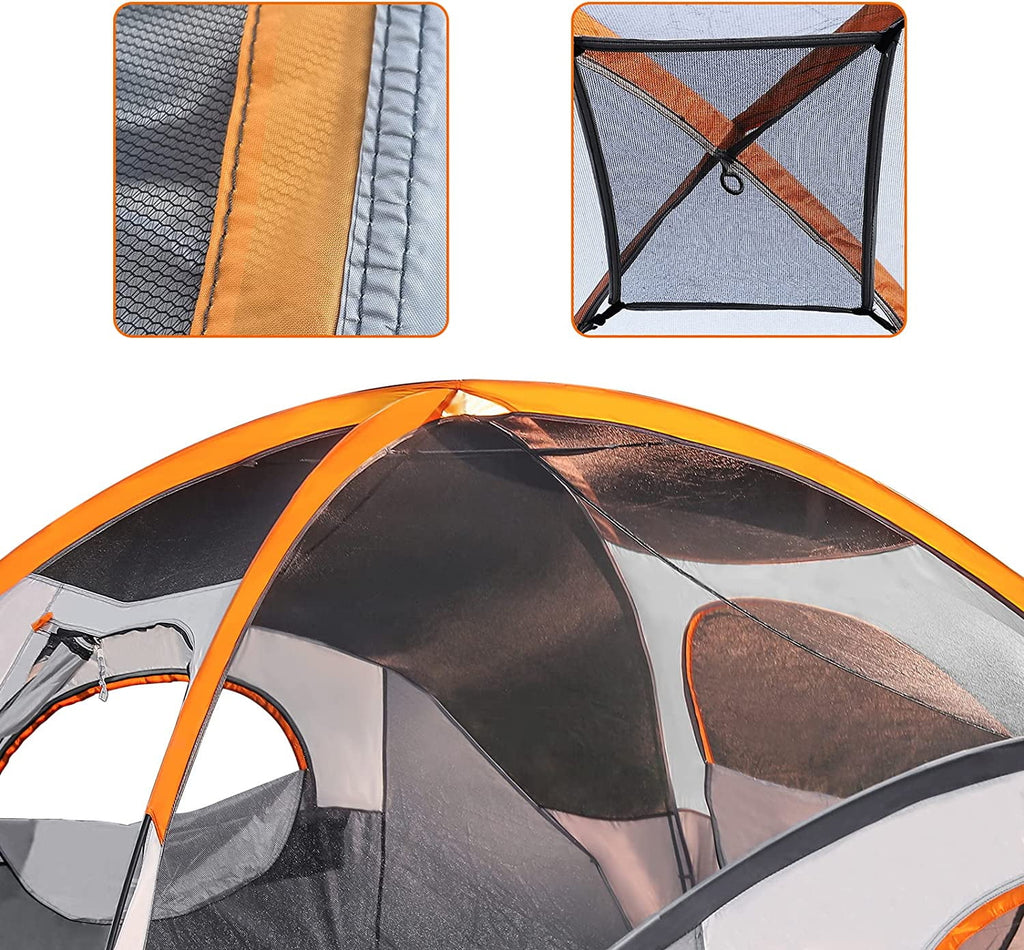 4/8 Person Dome Camping Tent with Rainfly and Carry Bag U2016