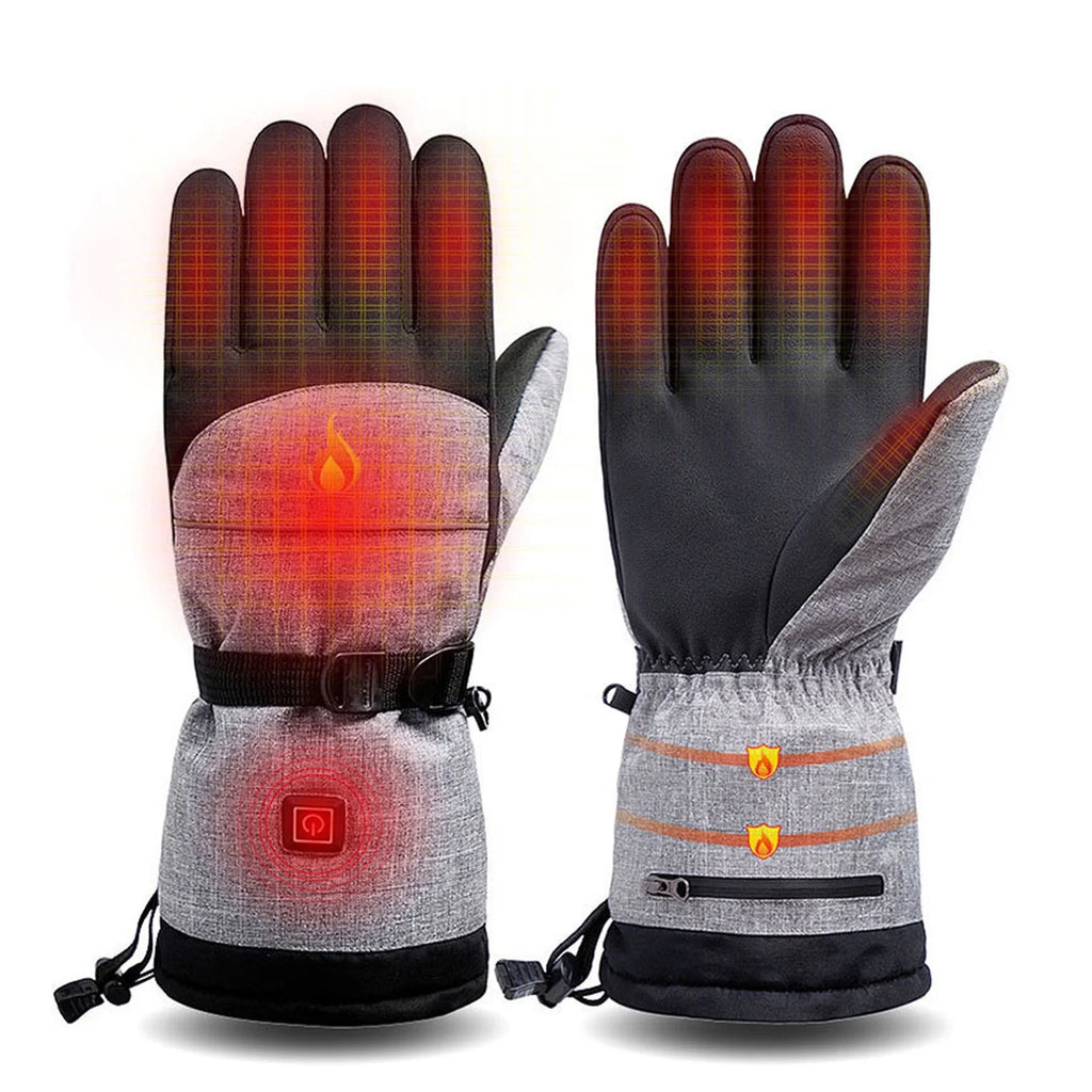 Heated Waterproof Touch Screen Ski Gloves H4537
