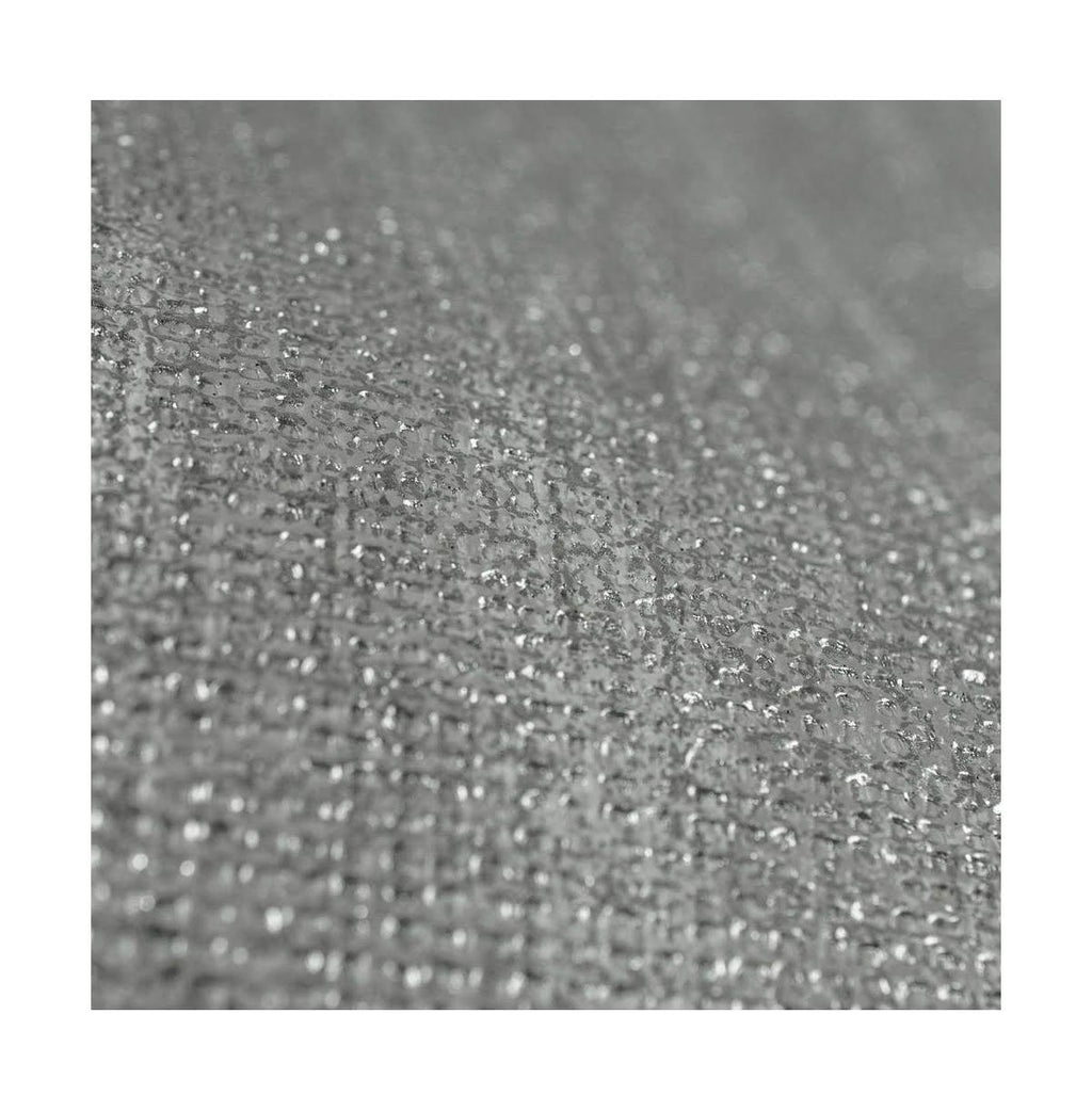 Chenille Gray and Silver Wallpaper B9545