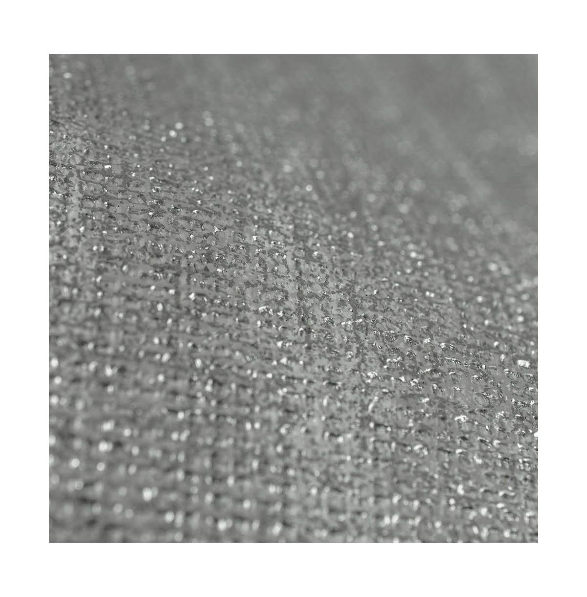 Chenille Gray and Silver Wallpaper B9545