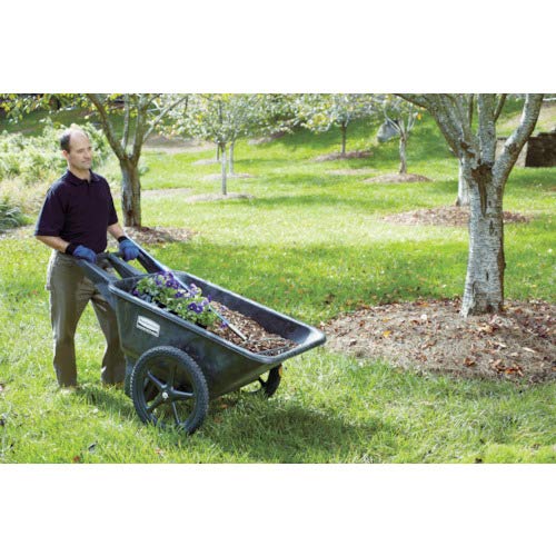 7.5 cu. feet Plastic Yard Cart P98478