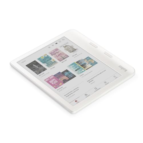 7 Glare-Free Colour E Ink Display eReader (White) P811796