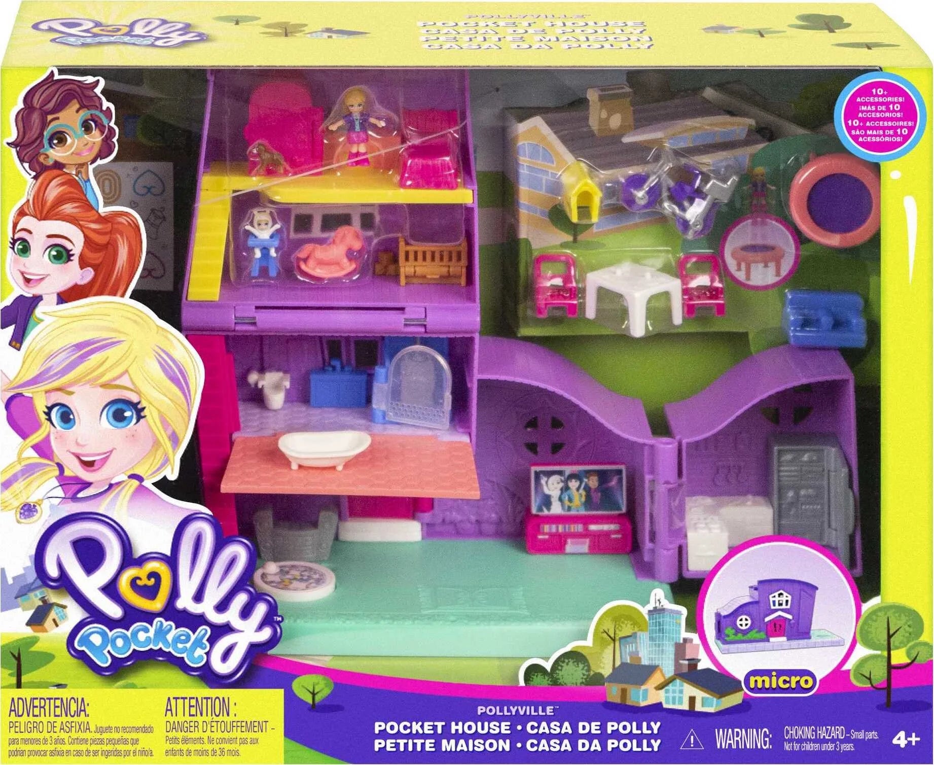 Polly Pocket House Playset with Micro Doll Z8084