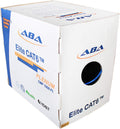 Blue Bulk Ethernet Cable 1000ft UTP 23AWG Solid Pure Bare Copper D3619