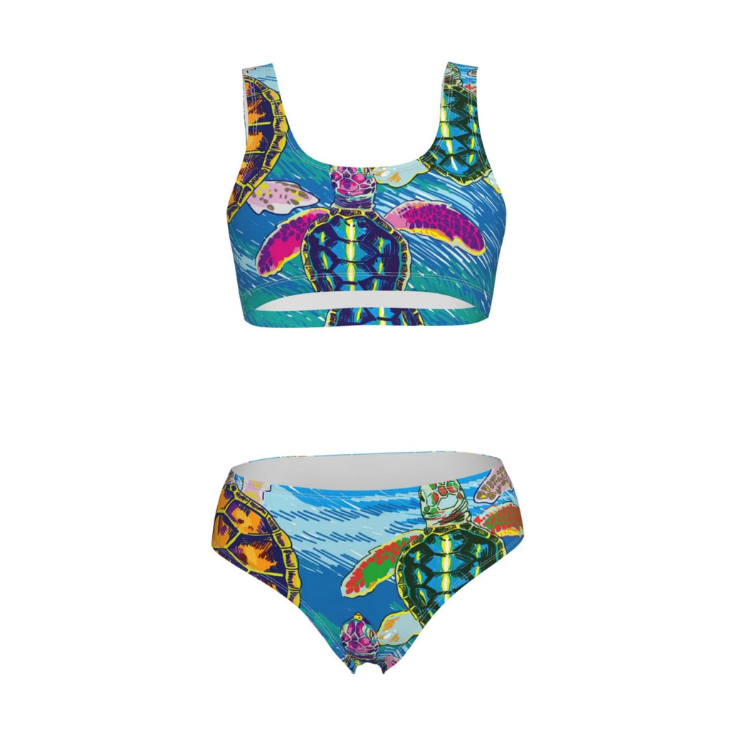 High Waisted Bikini Sets with Removable Soft Chest Pad F29274