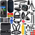 Waterproof 360 Action Camera Bundle with 128GB Memory Card and Accessory Kit U334628