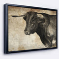 Multi Color Framed Canvas Animal Art I569