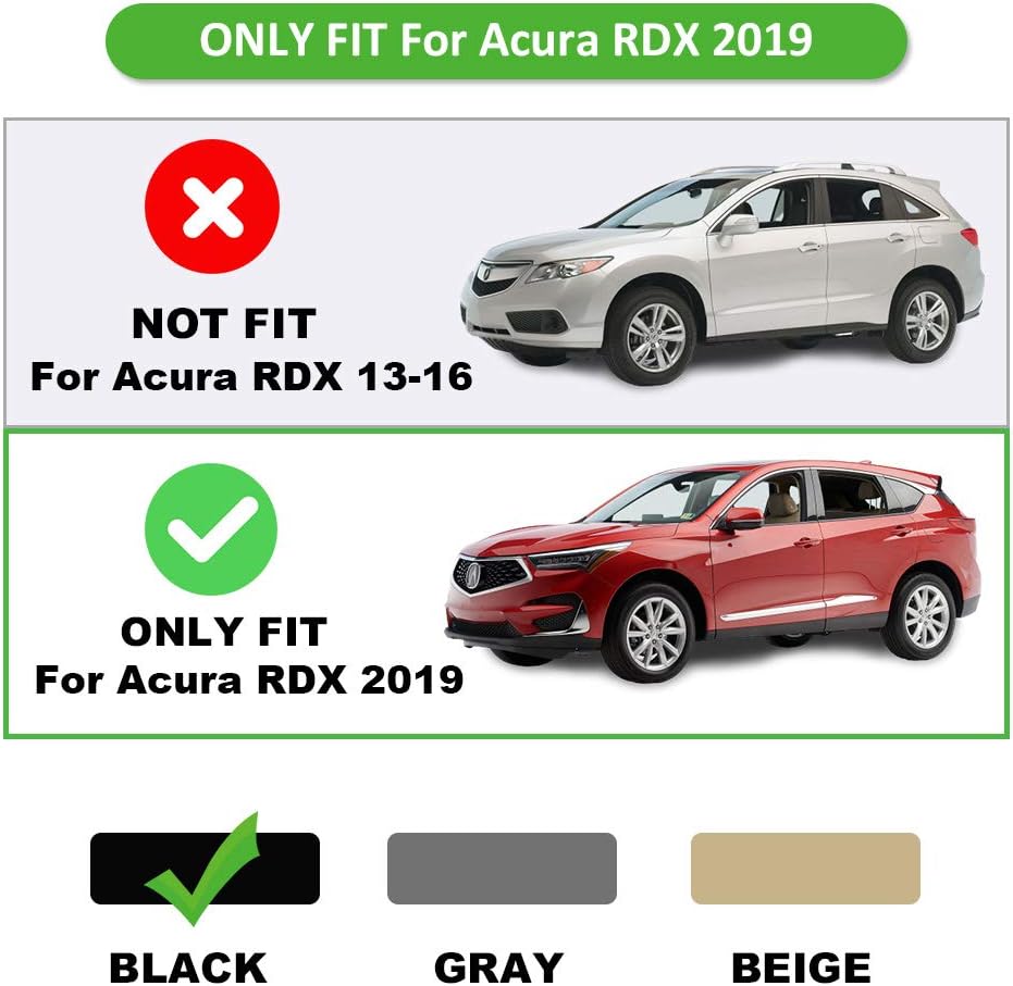 Black Retractable Car Cargo Cover Pack of 2 Q9739
