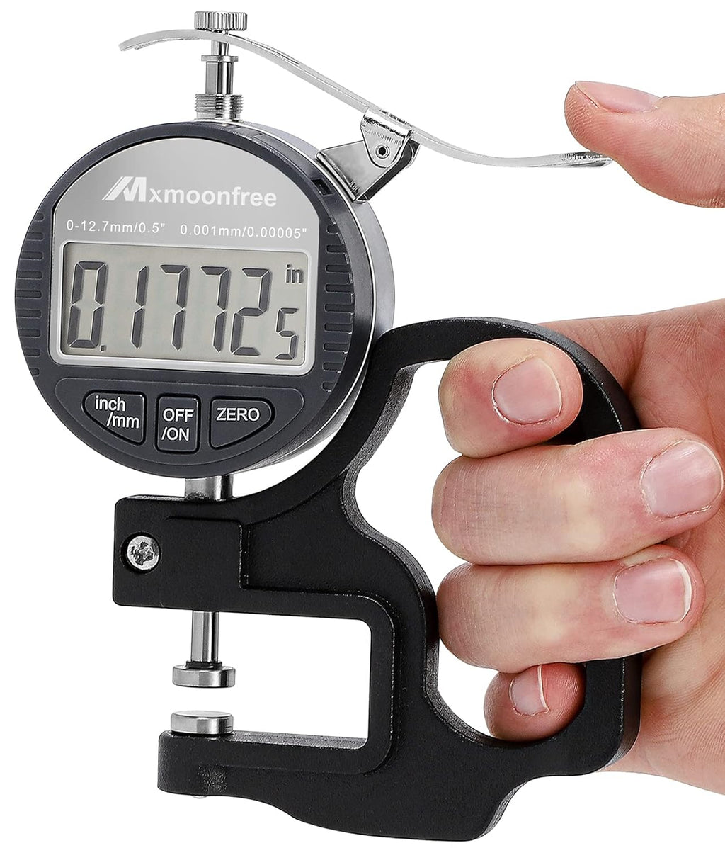 Digital Thickness Gauge 0.001mm/0.00005 0-12.7mm/0.5 Electronic Micrometer with LCD Display O4008