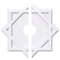 Contemporary PVC Ceiling Medallion Two Piece K647919