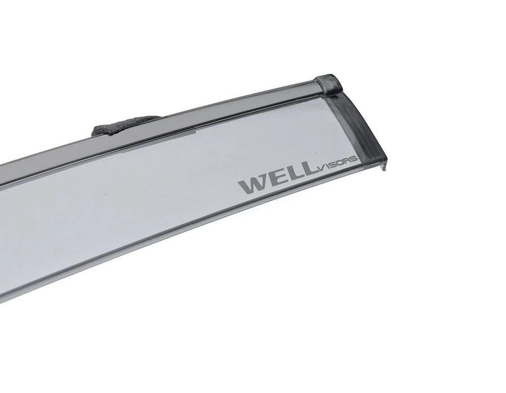 Side Window Visors Wind Deflectors Rain Guard with Black Trim K514000