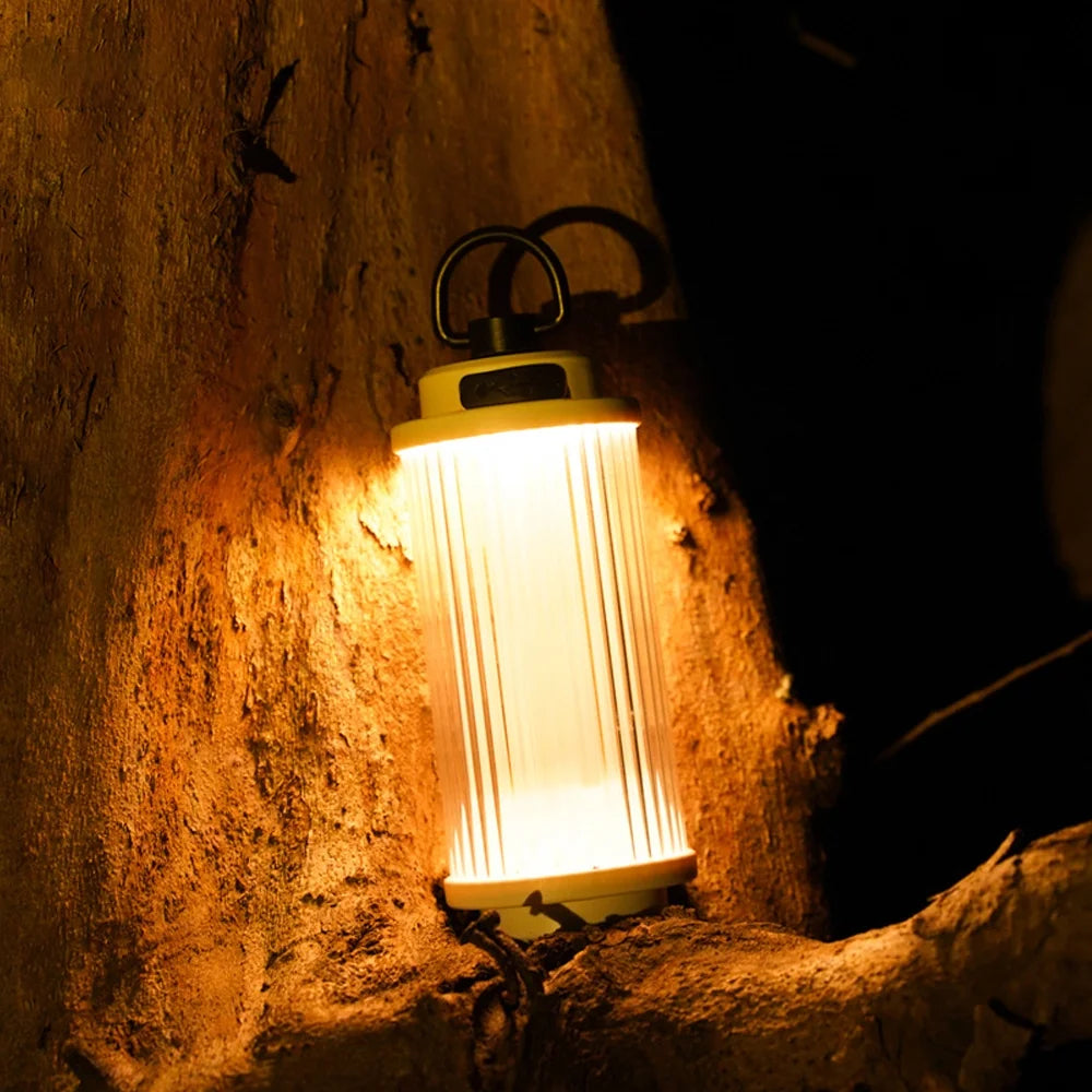 USB Rechargeable Portable Tent Lantern with Stepless Dimming V458
