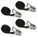 Black Stainless Steel Endless Ratchet Strap 4 Pack W71478